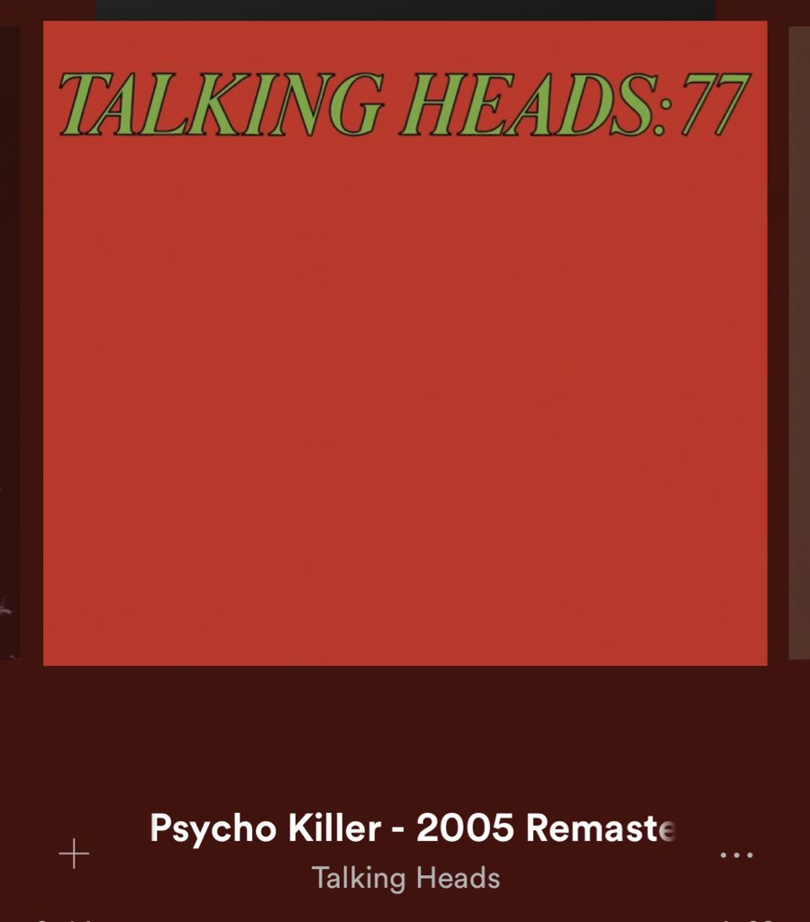 briecheeeese's tweet photo. While I’m thinking of it, another spoopy song. “Psycho Killer” by Talking Heads https://t.co/vvK6w2RQnP https://t.co/oi6V5Ti1T8