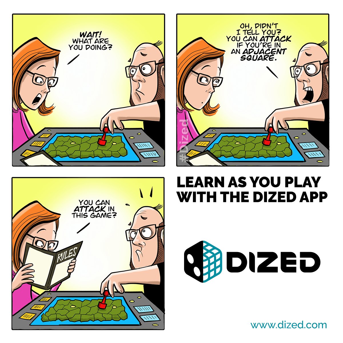 getDized's tweet image. The #Dized #Kickstarter launches tomorrow, October 16 at 11 AM EST. You&apos;ll be able to find it here: dized.com/kickstarter

With your support, everyone can avoid situations like the one is this comic!