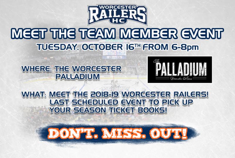 RailersHC's tweet photo. Railers HC Member event tomorrow at the Palladium! Meet the team! From 6pm-8pm. 

Railers 2.0 Don't. Miss. Out! https://t.co/Rn2qyvLn86