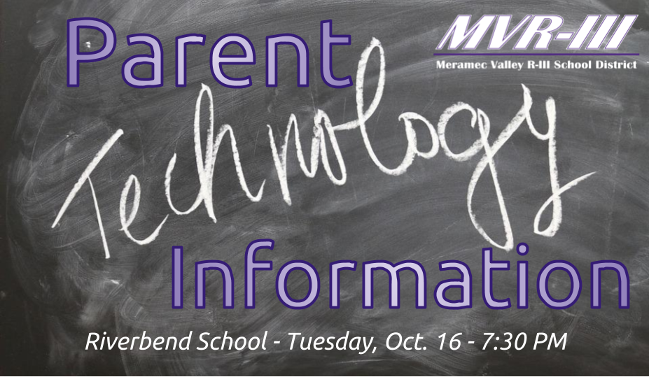 MVR3_InTech's tweet photo. MVMS &amp; Riverbend Parent Tech Night begins 7:30 PM tomorrow at Riverbend School. Find more info at https://t.co/zIfHAgLJB2 . Presented by the MVMS Tech Club! #MVR3learns @MVMSap @RBMVR3 https://t.co/J5RvuehuTu