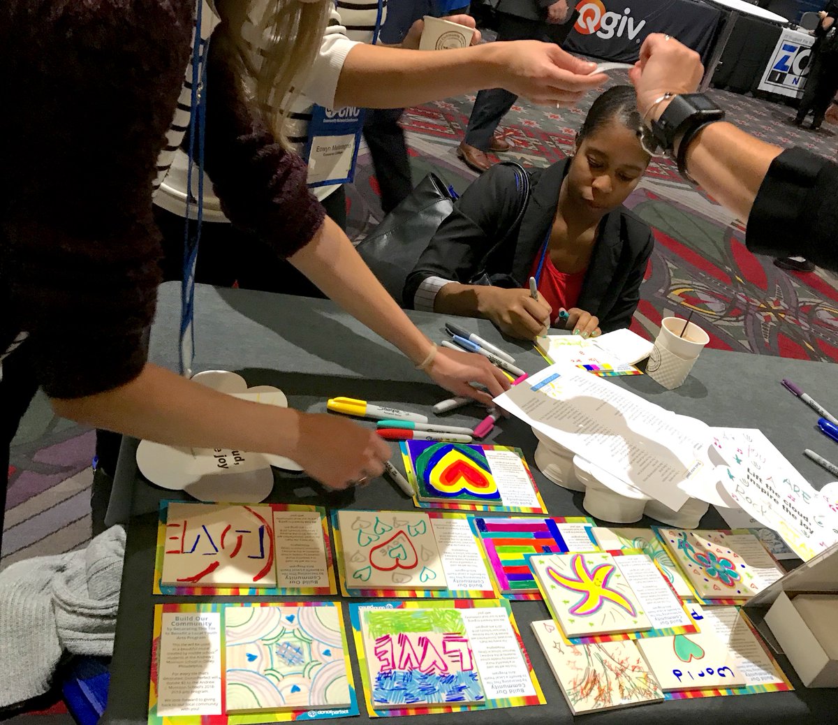 DonorPerfect's tweet photo. Have you decorated your tile yet? They will be a part of a mural for the Andrew J. Morrison School! For every decorated tile, we'll donate $5 to the school's art program. 🎨 #DPCNC https://t.co/K0iqZOPB1y