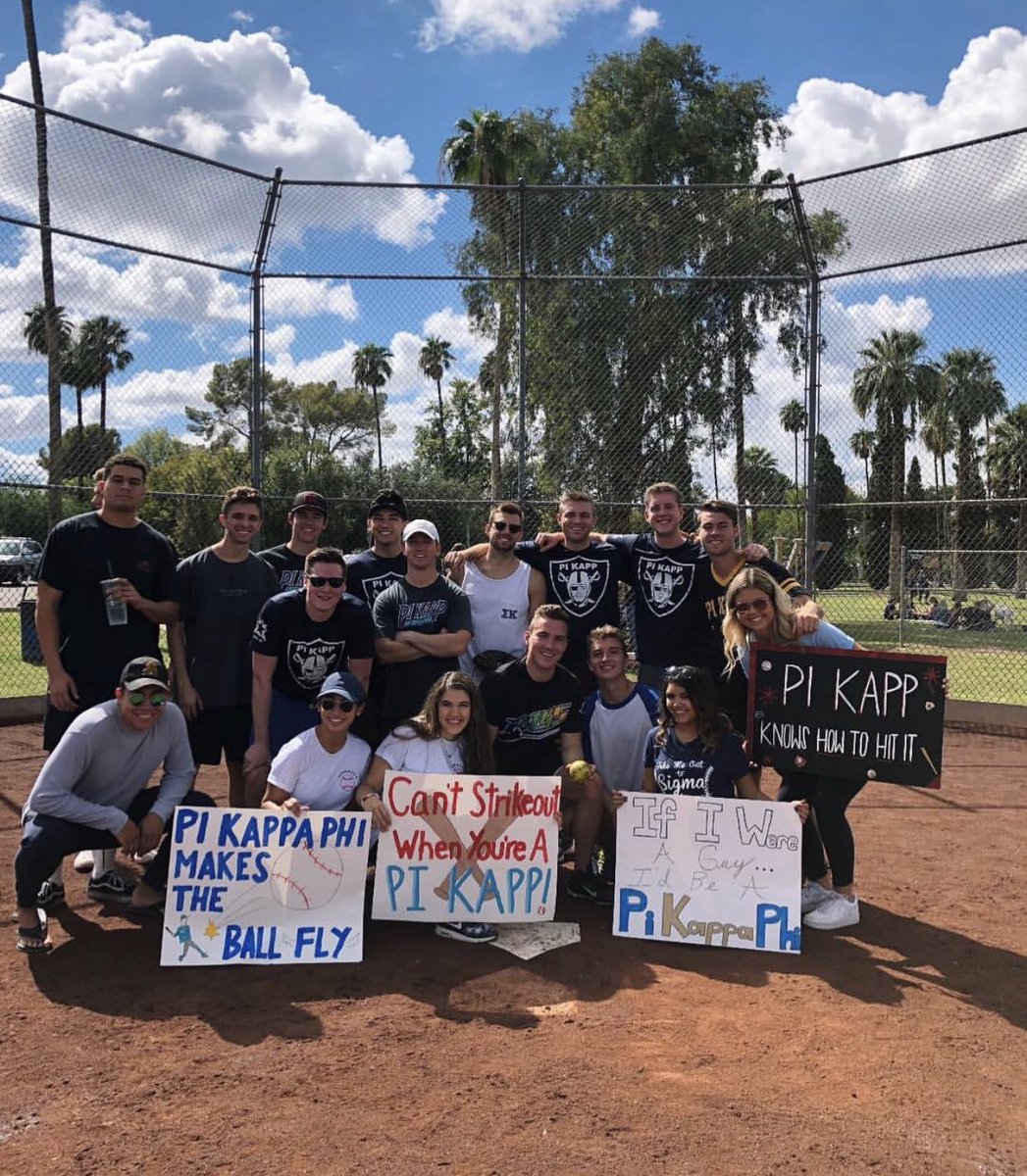Thank you to the ladies of <a href="/ASUSigmaKappa/">ASU Sigma Kappa</a> for hosting a great Philo and letting us crank a few over the fence in support of the Alzheimers Association! ⚾️