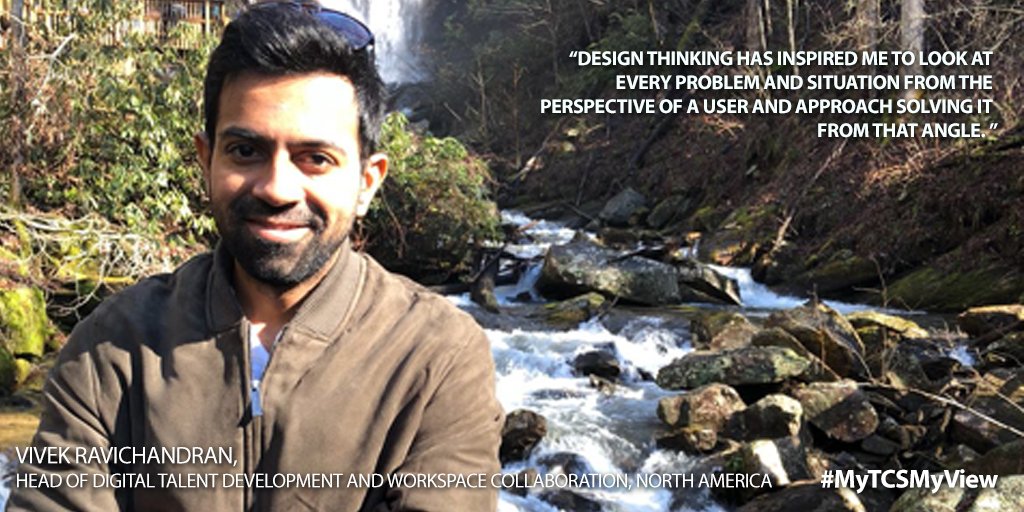 tcs_na's tweet photo. Vivek Ravichandran, Head of Digital Talent Development and Workspace Collaboration for North America, is inspired by the design thinkers and problem solvers of the world. His goal is to help people accomplish tasks easier with technology. #MyTCSMyView @vivstrong007 https://t.co/2GYscHnoEC