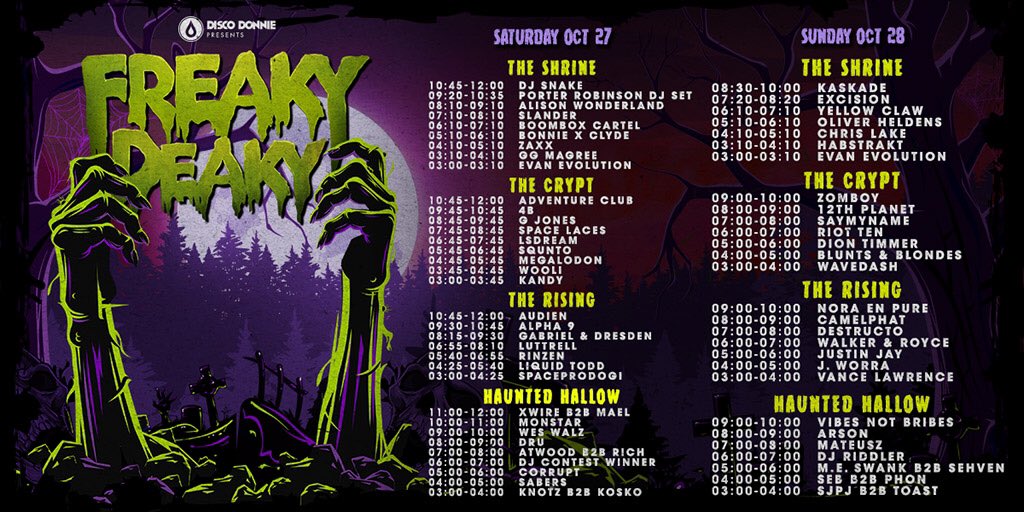 Ze Set Times My Dear Monsieurs and Mademoiselles <a href="/getfreakydeaky/">freakydeak</a> @DDPWorldwide #FreakyDeakyTX