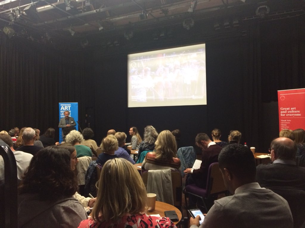 Fab turn out at our Chelmsford event for the new #creativepeopleandplaces programme launch. @hedleyswain @RebeccaBlackma6 @DulcieAlexander @clav @ace_southeast @ace_national #culturematters @CPPnetwork