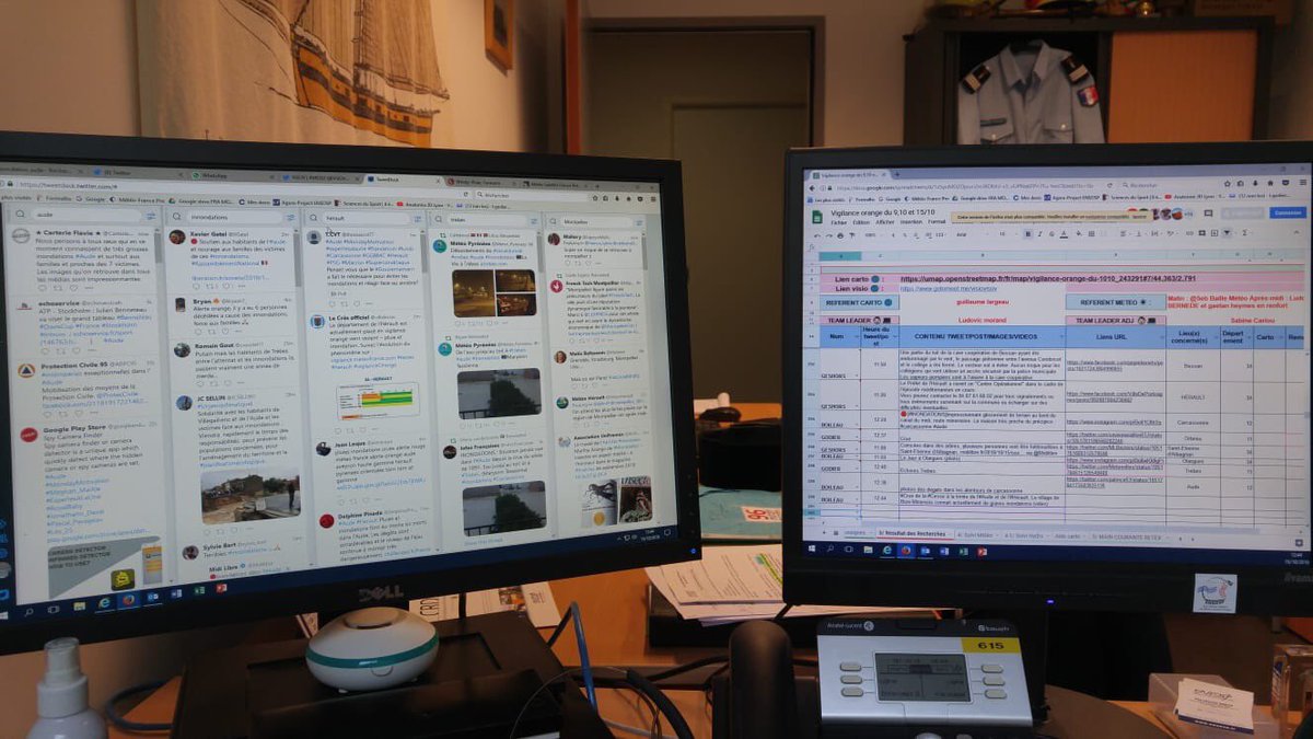 VISOV1's tweet photo. Depuis cette nuit la #TeamVisov ne compte plus les heures de veille des #RéseauxSociaux .. recherche, analyse,tri, aide à la population , les bénévoles de @VISOV1 ont répondu présent 👊💪
#EngagementCitoyen
Toutes nos pensées également aux victimes ainsi qu’aux sinistrés. https://t.co/nLLTyd6iMr