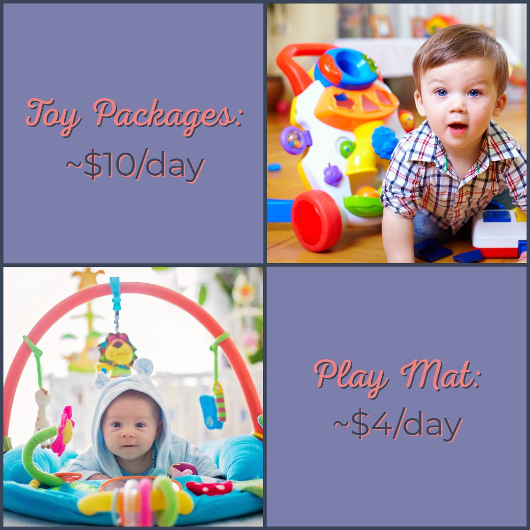 BabyQuipCorp's tweet photo. Keep the kiddos entertained during down time on your next family vacation with toy packages and a baby play mat. For a five-day family vacay, you can get these delightful items for under $75. Smart! 😉 https://t.co/vw6QWrtKjT #rentbabygear #babyequipmentdelivery #rentinstead #fun https://t.co/7qp2hffWZr