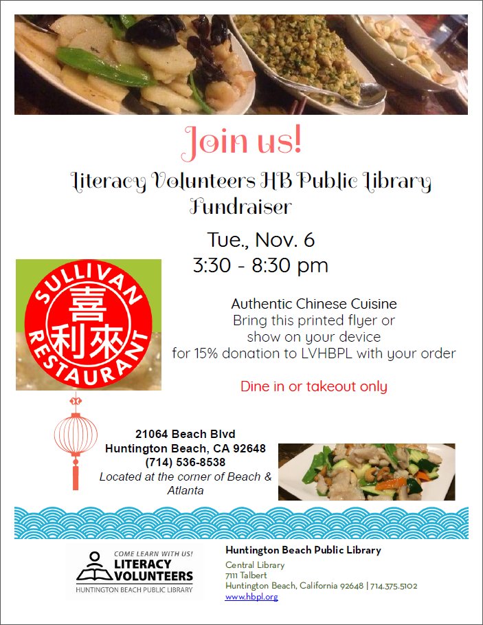 literacyhbpl's tweet photo. @LAWeekly If you have any plans to come to OC in November, help @literacyhbpl #fundraiser ! Thanks! https://t.co/wgczydHjfB