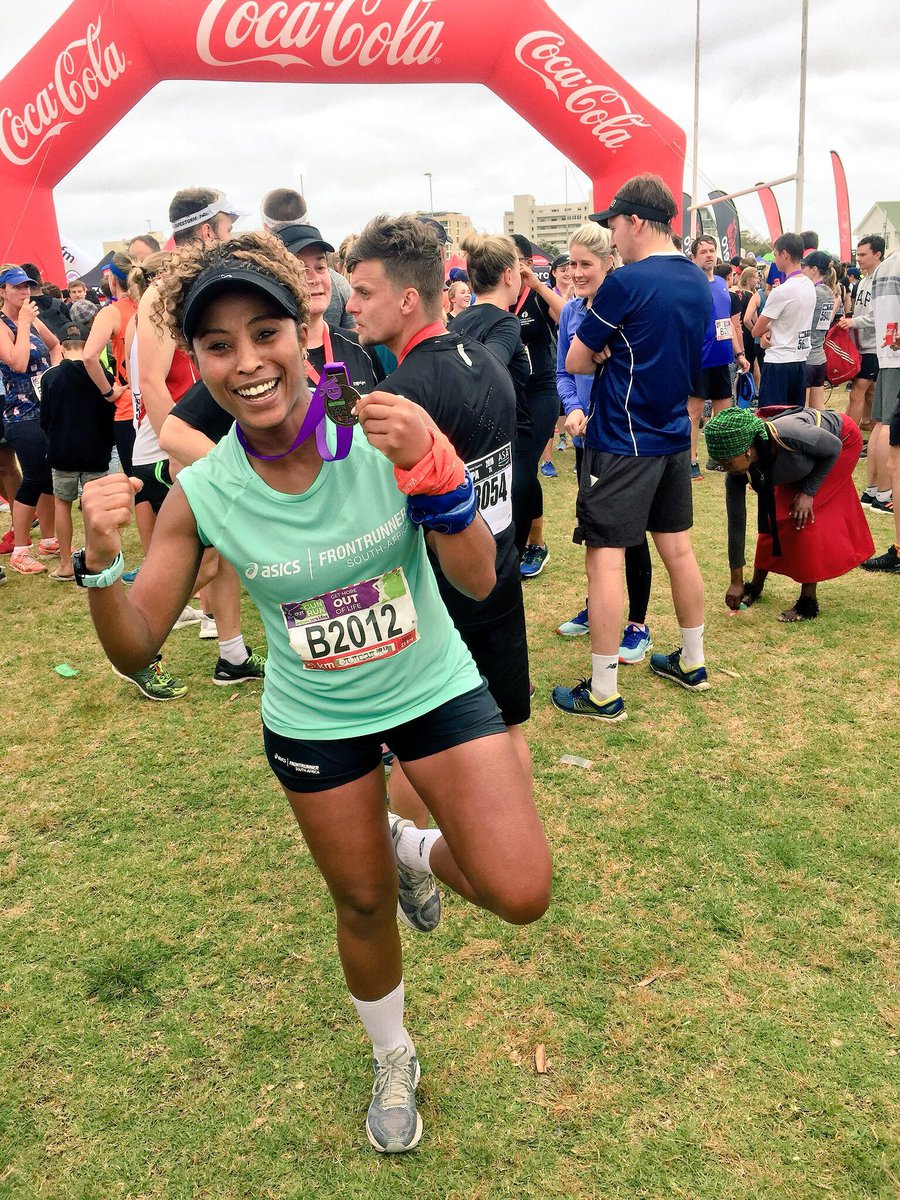 CarolinePule's tweet photo. Ending my day with a recap to @GunRunSA 2018 highlights😎 this happens when you love running 😅🏃‍♀️😎 just can’t stop replaying thay Yasss  💪🏻💪🏻Victorious moment!! What epic race it was #IMoveMe #ASICSFrontRunnerZA #ASICSFrontRunner #Gunrun2018 https://t.co/0I3YFblrar
