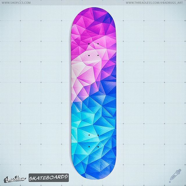 badbugs_art's tweet photo. @@threadless #threadless #ccsskate @ccs Link: https://t.co/xS5HQaJcPb #colorful #low-poly #Abstract #skateboard #decksofinstagram #sk8hi #colorfulart #pride2018🏳️‍🌈 #skatedesign #indipendent #patternlove #psychedelicart #crystalart #skaterboy #skategirl https://t.co/A5jDdNqwQo… https://t.co/0mCS1ulAXB