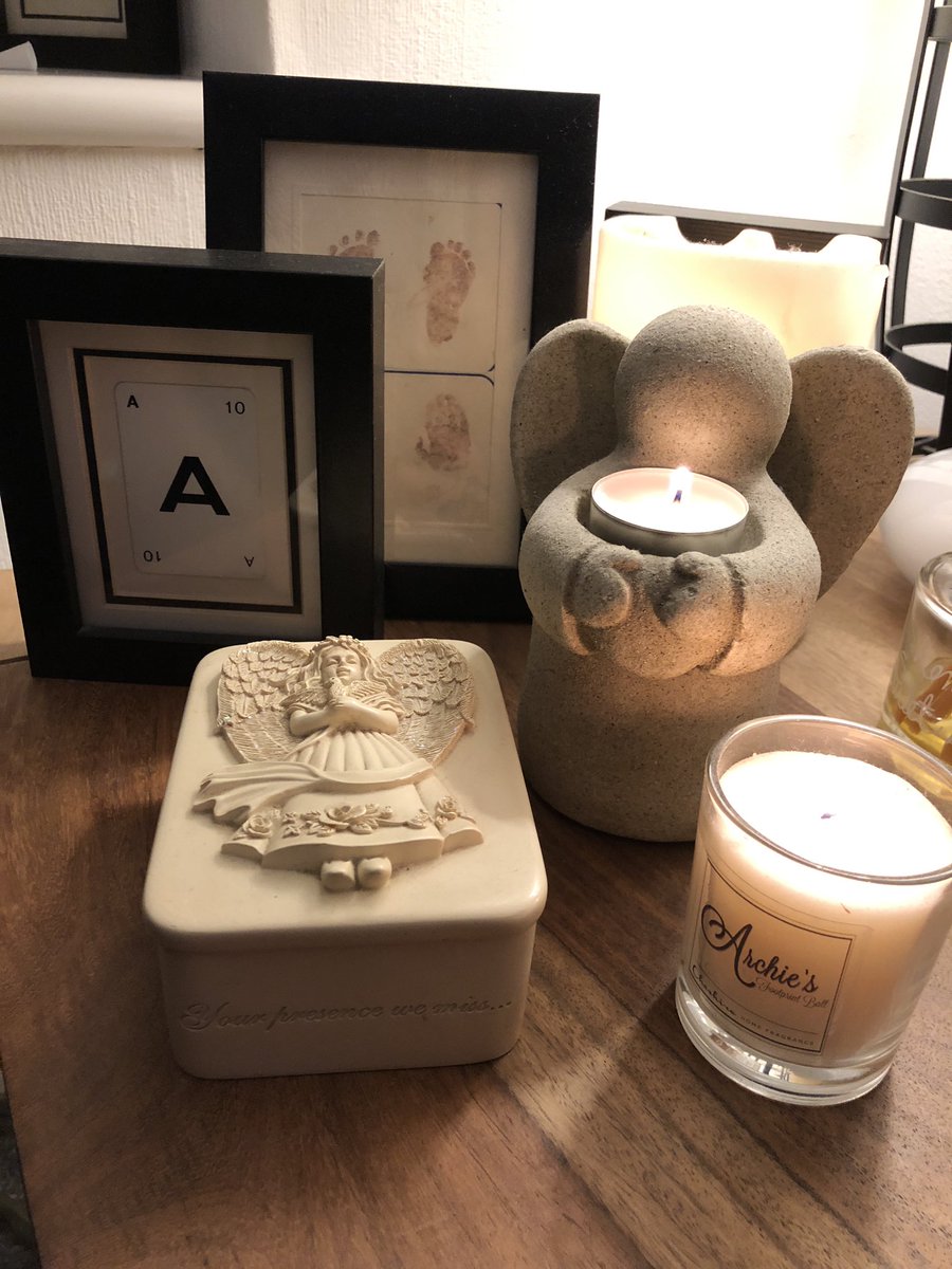 Today we remember all of those babies who were taken from us too soon. Remembering my beautiful baby boy Archie. We miss you every day #waveoflight 💙💖