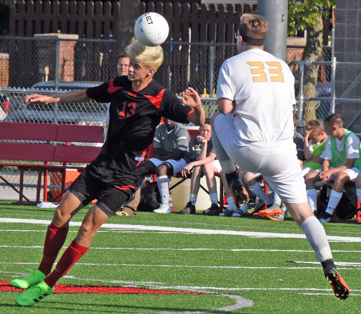 JCimburek's tweet photo. The @BuckSoccer team had 3 all-ESD, 1 HM selection. Luke Schulz, Paxton Heinz and GK Grayson Lange on all-ESD, Josh Loest HM. https://t.co/pRUGfgu0w2