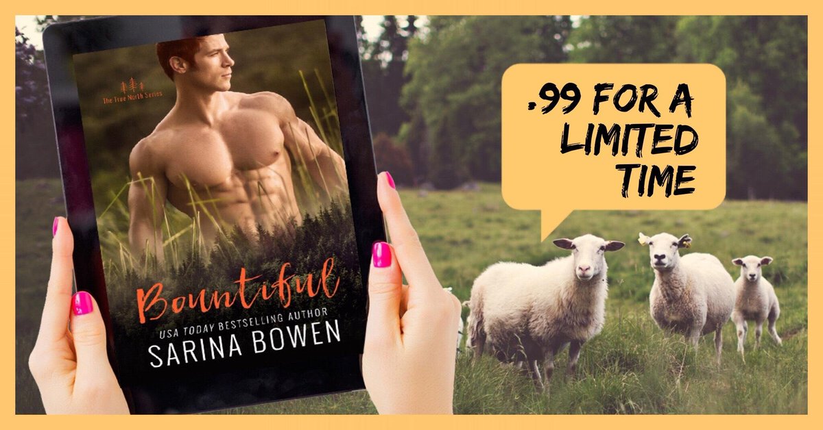 TheLovelyTeach's tweet photo. #Sale Don't miss #Bountiful , the 4th tome in the #TrueNorthSeries by @SarinaBowen is at 0.99 dollars for a limited time ! ⭐ Paperback: https://t.co/qvXcklQzrW
⭐ Amazon https://t.co/uyRE8choqd
⭐ Apple https://t.co/87csX1ZcXd
⭐ Google https://t.co/8kO3m8XHwj https://t.co/NNFBgMekOe