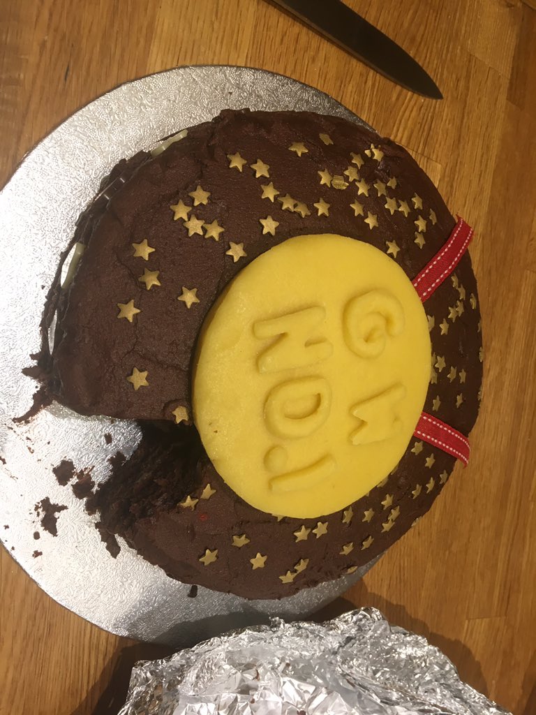 GWPerfArts's tweet photo. Can’t wait to get stuck into my cake. Great work @GlenwindT, parents and students. The quality of cakes was amazing https://t.co/Os1c7dOl3F
