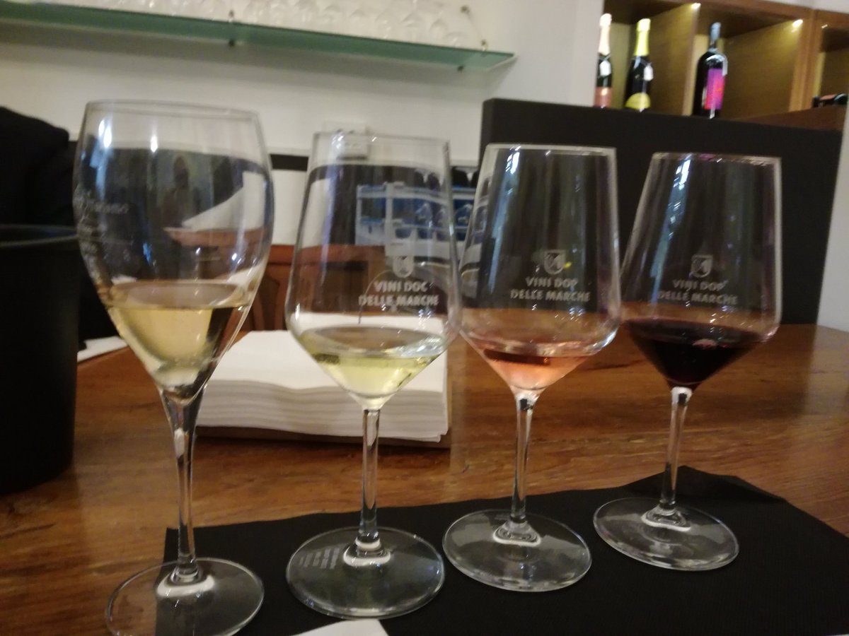 Teolati's tweet photo. On tour to promote #marchewine. Today we begun our buyers tour with a beautiful tasting of Rosso Conero at Fattoria Le Terrazze with (virtual) @MicheleShah :) https://t.co/Ar8Y85zXfj