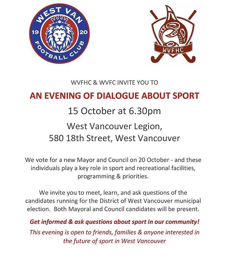 WVFHC's tweet photo. Donโt forget about tonightโs all candidates meeting with a dialogue about sport! See you there!! https://t.co/M7bSvD6JwN
