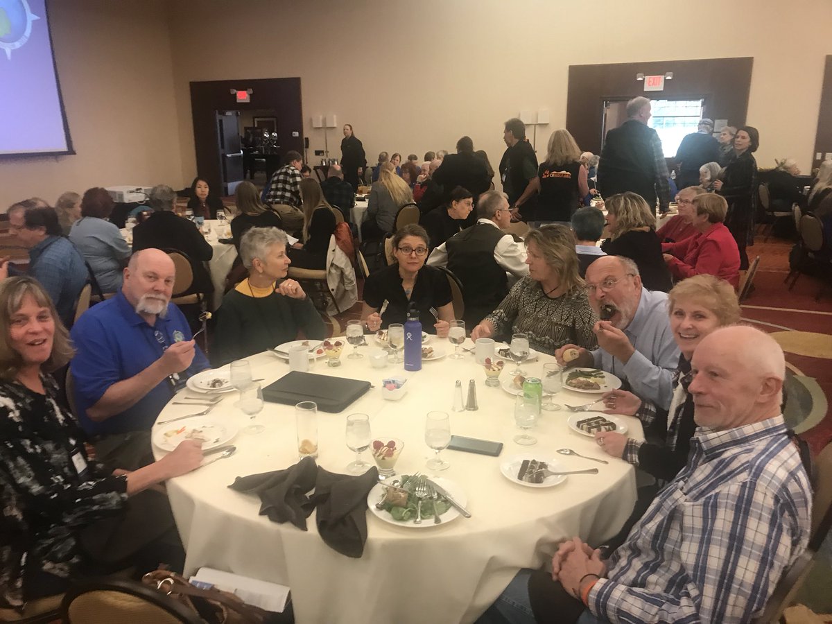 TWIN members hopefully got a good night sleep last night after goofy educational &amp; wonderfully exhausting weekend at the international #wolf symposium! If you’re interested in expanding your knowledge about #wolves, join us in 2022! #timberwolfinfo #IntlWolfCenterSymposium2018