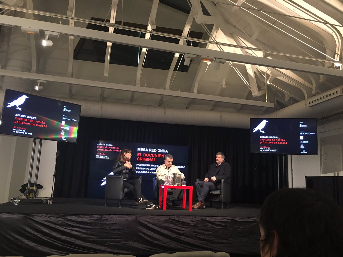 mcastromara's tweet photo. Todo preparado para que comience la mesa redonda El documental criminal de @getafenegro en el que participa @ci_television https://t.co/6XrbESwKdA