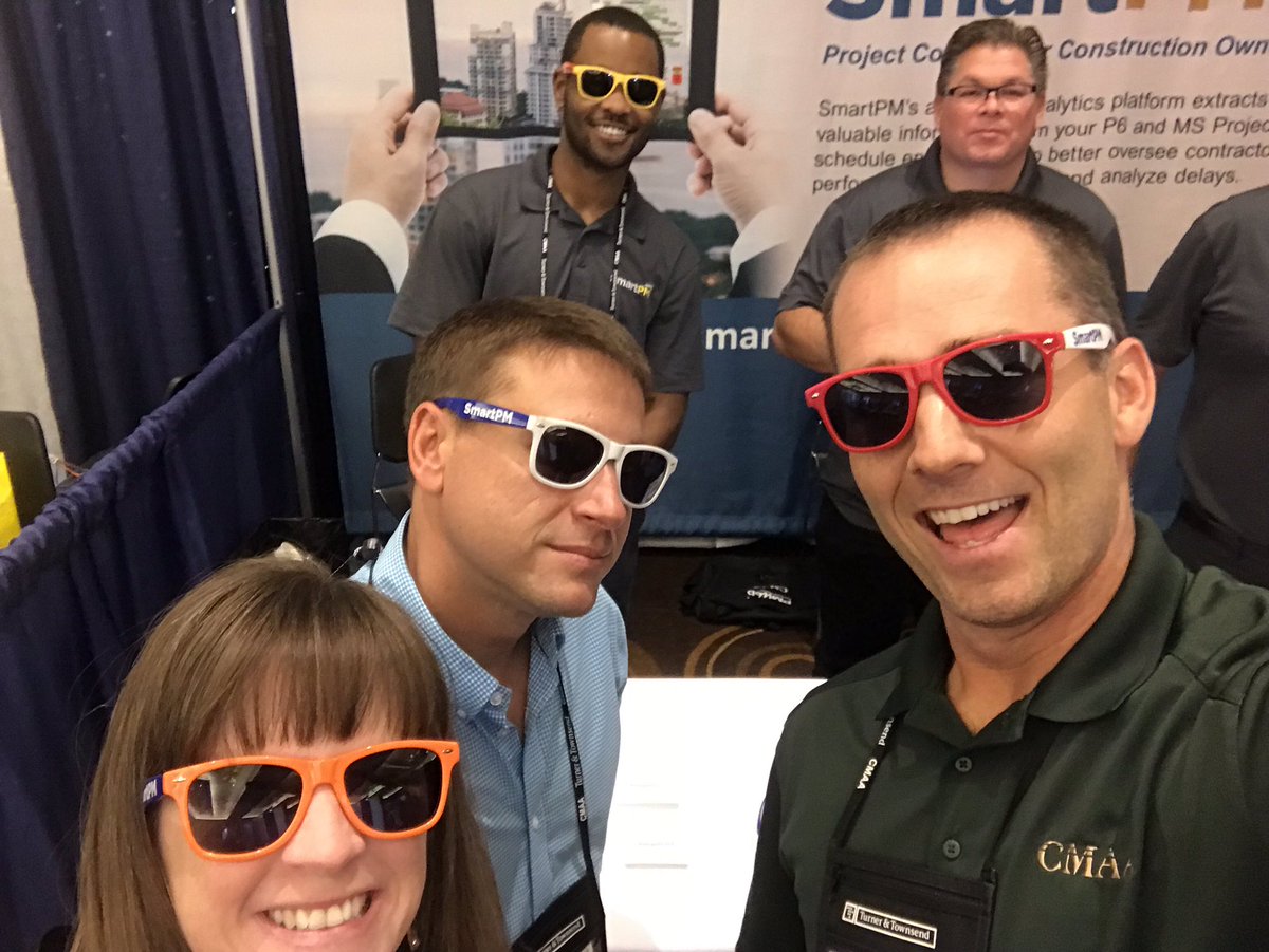 kaford2's tweet photo. Representing @CMAA_NC at the #CMAA2018 National Conference. Thanks for the shades @SmartPMTech ! #Vegas @GregBunn32 @BDiDiano @barringer https://t.co/dDzkhBcxIZ