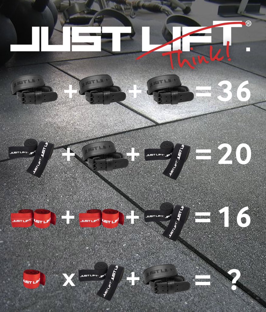 SimeonPanda's tweet photo. Start the week off with a little brain stimulation 😏 Answers below ⤵️
#JustLift https://t.co/nuqfyDBa2X
