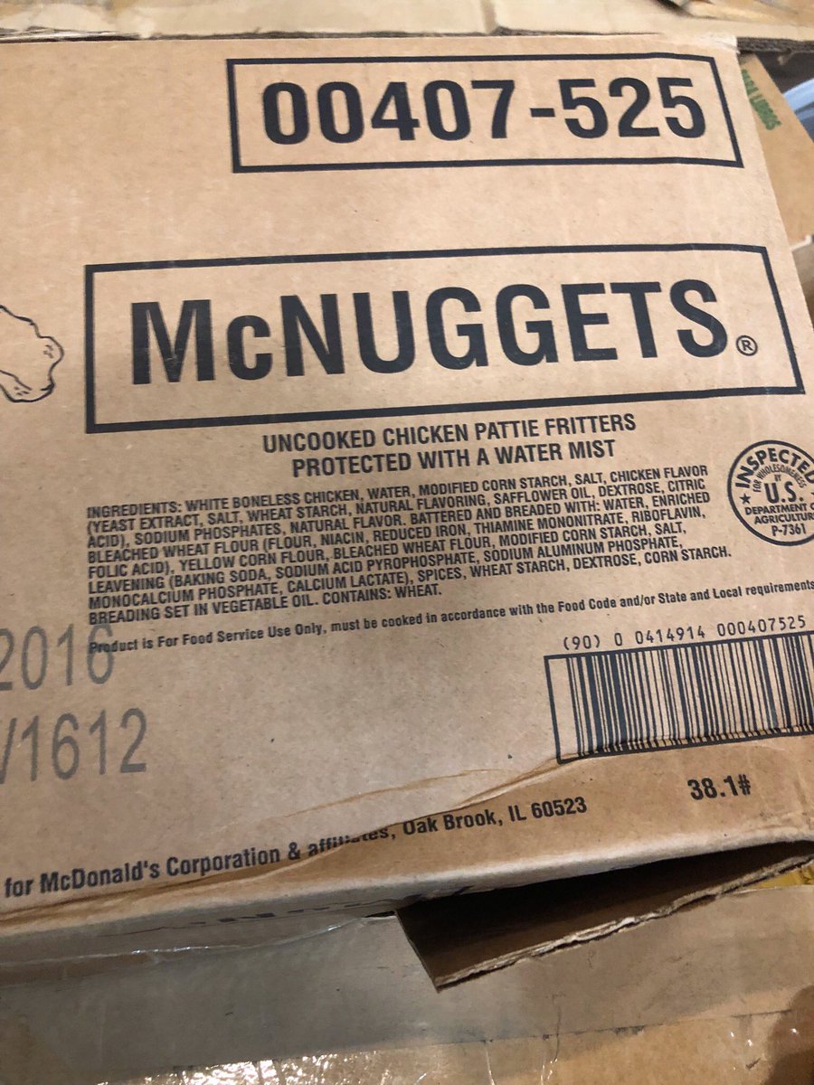 wallydubz's tweet photo. Came across a McNugget box at work today.
#StillLovinIt https://t.co/exPg5yIVur