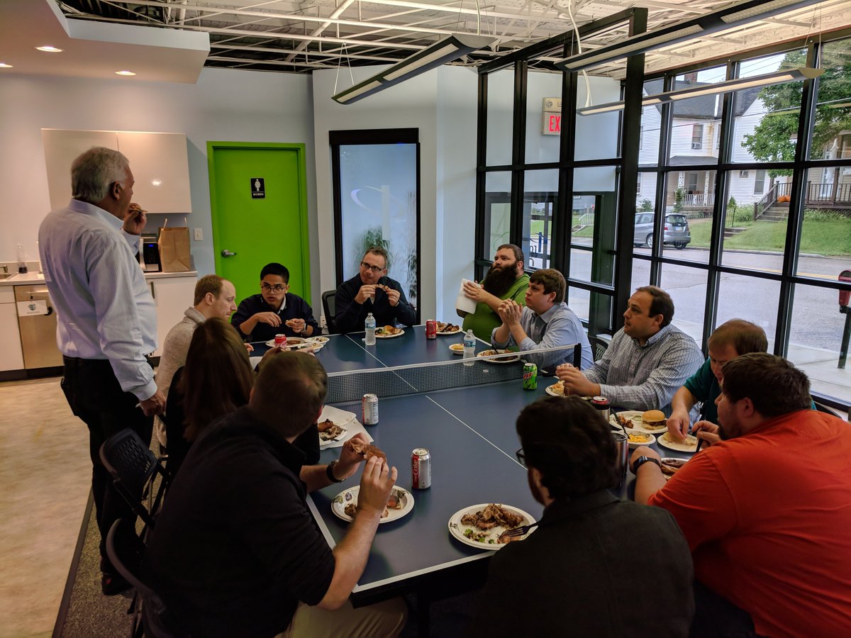 Projetech_Inc's tweet photo. Today was 'Smokin Meat Monday' at Projetech HQ. A few Projetechers smoked some Wings, Ribs, Salmon, and Pork for lunch today. Everyone is moving a little slow this afternoon! #Projetech https://t.co/SG9nwxISLy