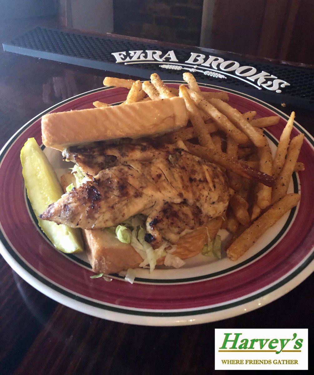 HarveysDanville's tweet photo. Our special today is a Grilled Chicken Sandwich. Tonight is our popular Monday evening special ~BBQ Brisket Sandwich for $5 after 5 pm. Dine in only. Happy Hour is Mon-Fri 4-7pm. #whatstoeat #danvillerestaurant #localsportsbar #bbq https://t.co/8vHbjDxroY