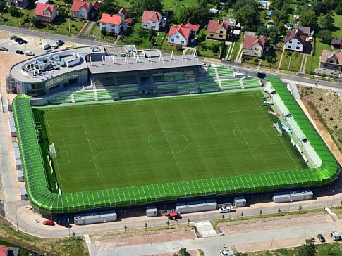 Final one for tonight is the deadly looking home of MFK Karvina in the Czech Republic. Re-opened in 2016, it has a capacity of 4,833