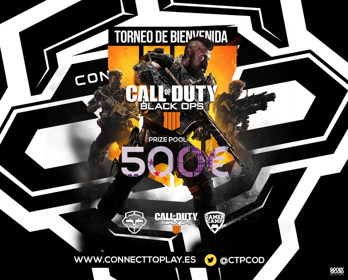 CTPCoD's tweet photo. ¡Bienvenidos al torneo de bienvenida de #BlackOps4!

✔500€ de prize pool
✔ INSCRIPCIÓN GRATUITA
✔Sin límite de equipos

@CTPCoD y @GamerCamp_es te traen lo mejor de la competición, ¿te lo vas a perder?

*Próximamente más info* https://t.co/fyAQgw7jLK