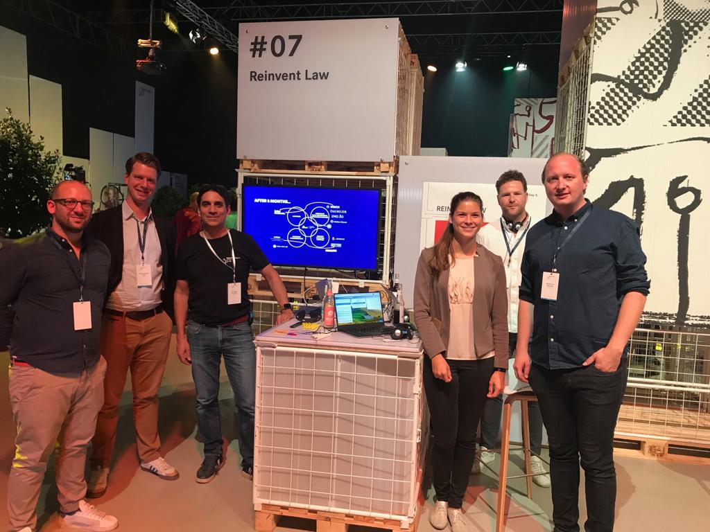 LexemoTech's tweet photo. What a great day! We are very proud to be part of the @reinvent_law crew and that we could present our approach to change the view on regulation at #DigitalLifeDay of @DigitalLife_DAI @Daimler @streamlaw_de @BRYTER_io  #legaltech #regtech https://t.co/1544gkhuoR