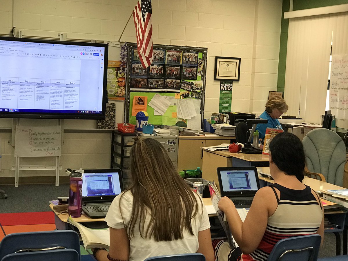 jenchevalierCLM's tweet photo. In depth lesson planning at SeaWind Elementary today! #MCSDisThePlace2B #IncreaseTheRigor @MCSDFlorida @raosurf @meyerhom https://t.co/Z3a8v04pfG