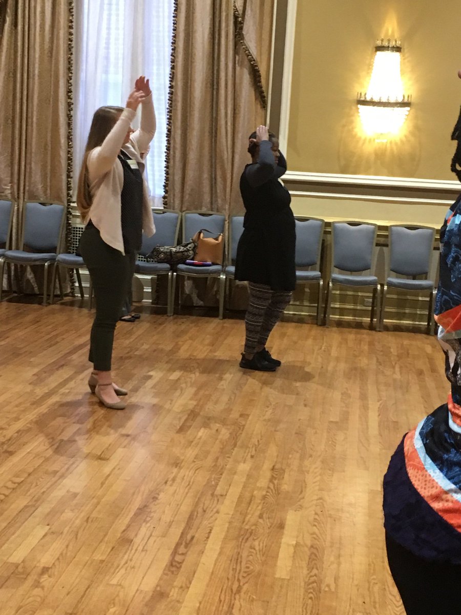 LisaFallaw's tweet photo. Engaged learning during the DanceAlong Book and Video session at #psae18! @EastAiken is in the house!!! https://t.co/4cfIQvklN0