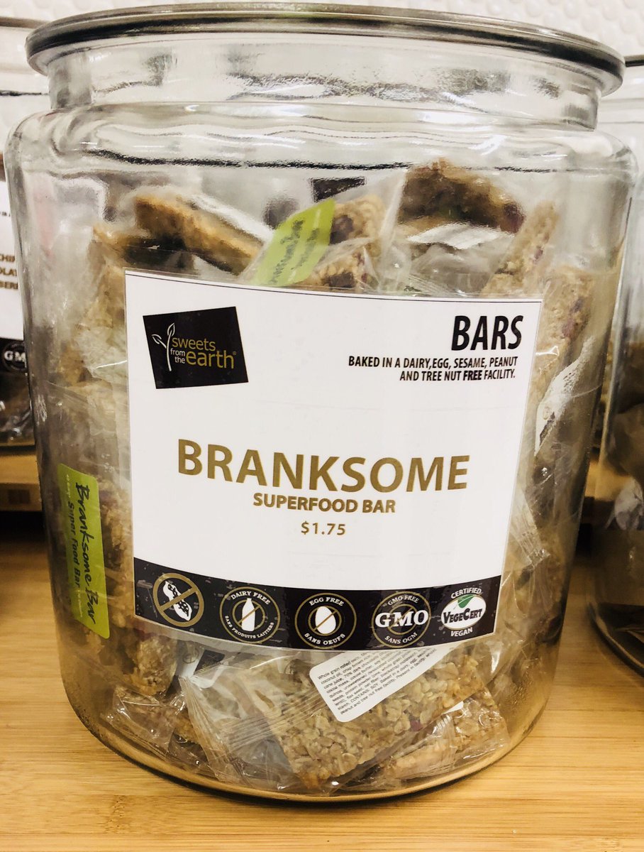 twineluna8's tweet photo. Feeling like a quick pick me up? Try our delicious Branksome Bar @branksomehall #superfoodbar #afternoonsnack @SFTEBakery https://t.co/mtCFJjTB4F