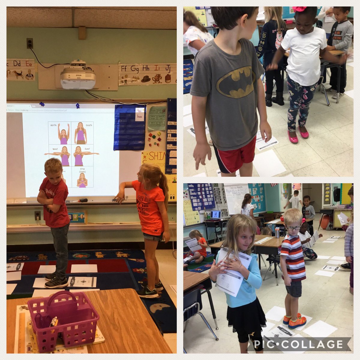 Groat1stGraders's tweet image. Today we used our cardinal directions to make an algorithm to guide our partner to the prize! #unpluggedcoding #youngcoders