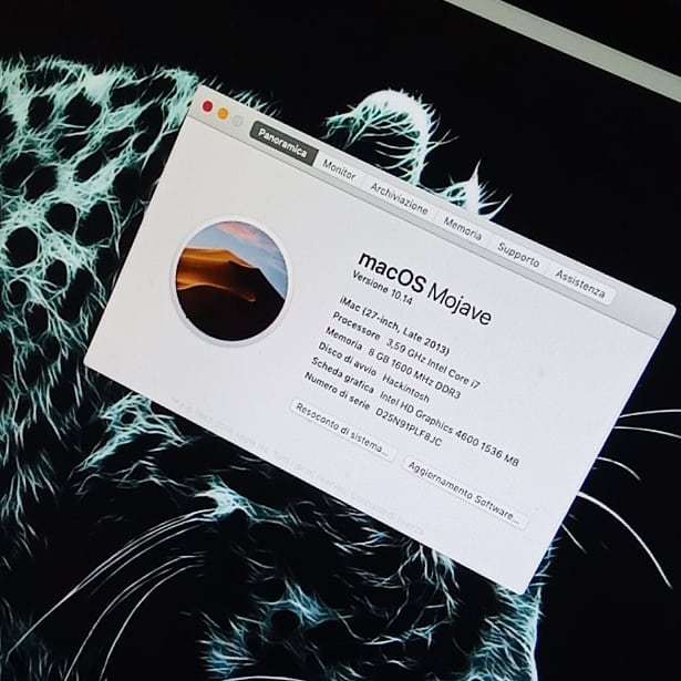 momo1098r's tweet photo. Io il mio hackintosh fatto con un HP 800 G1 l'ho aggiornato a mojave, e voi???
•
•
•
•
•
#hp #hackintosh #hackintoshproject #hack #mac #apple #machintosh #geek #nerd #tech #mojave #update https://t.co/NgWM0bxtDc