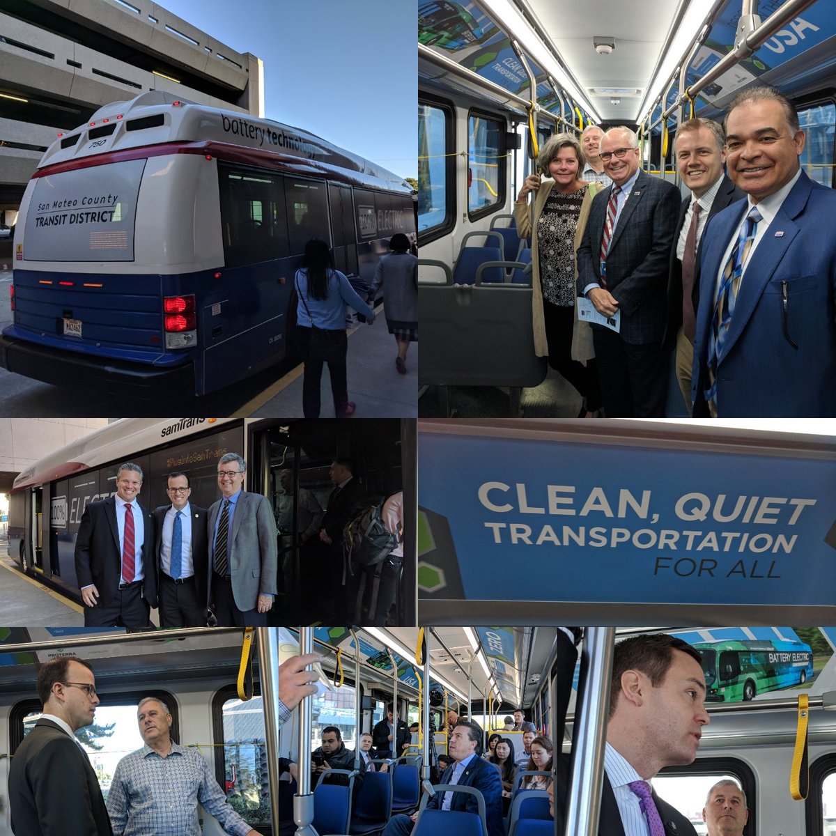 Charles Stone (@cstonebmont) on Twitter photo A ride on <a href="/SamTrans/">SamTrans</a> bus made by SM County's @Proterra_Inc ! 10 of these will be in service next month. A clean, quiet, and locally made move toward #zeroemissions ! <a href="/Marc_Berman/">Marc Berman</a> <a href="/kevinmullin/">Kevin Mullin</a> <a href="/SupDavePine/">Dave Pine</a> <a href="/ZKersteenTucker/">Zoe Kersteen-Tucker</a> <a href="/pete_ratto/">Peter Ratto</a> @CaroleSanMateo <a href="/MenloSpark2025/">Menlo Spark</a> <a href="/alevin/">Adina Levin</a> A ride on <a href="/SamTrans/">SamTrans</a> bus made by SM County's @Proterra_Inc ! 10 of these will be in service next month. A clean, quiet, and locally made move toward #zeroemissions ! <a href="/Marc_Berman/">Marc Berman</a> <a href="/kevinmullin/">Kevin Mullin</a> <a href="/SupDavePine/">Dave Pine</a> <a href="/ZKersteenTucker/">Zoe Kersteen-Tucker</a> <a href="/pete_ratto/">Peter Ratto</a> @CaroleSanMateo <a href="/MenloSpark2025/">Menlo Spark</a> <a href="/alevin/">Adina Levin</a>
