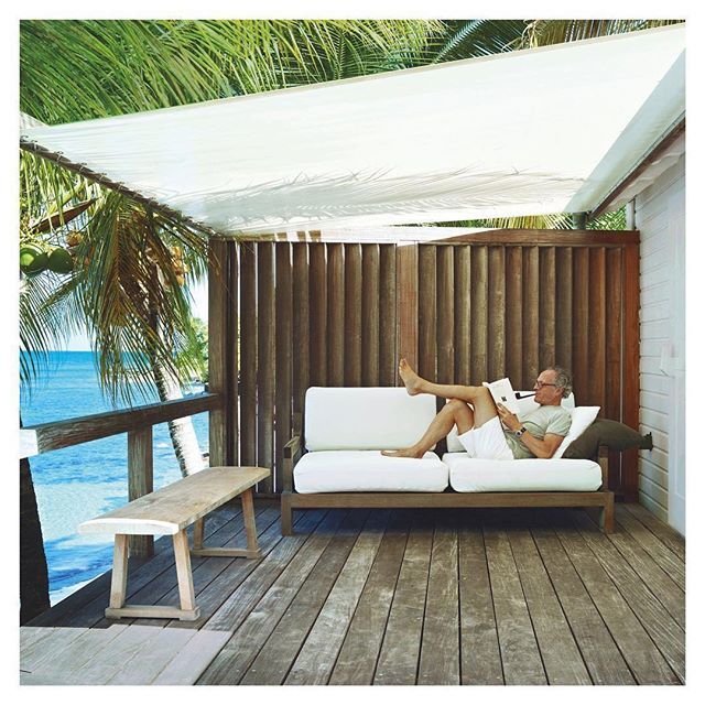 An example of true St. Barth living 😎 🙌🏻 Repost from @gg_magazine Who does not want to share this relaxing moment? We are not only huge fans of the beautiful interior designs of  @christian_liaigre - it was also refreshing to learn how this man belie… ift.tt/2P7dU5f