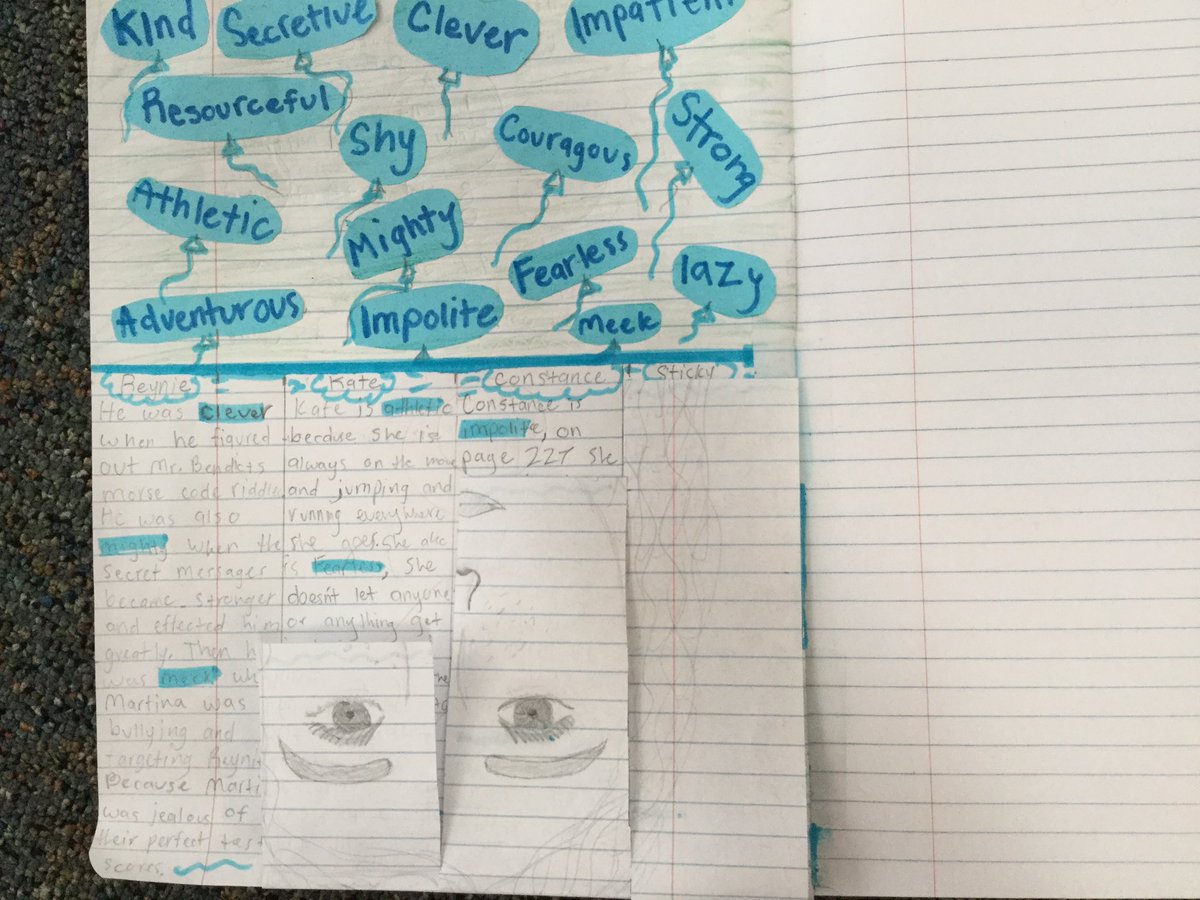 MsIrvingTweets's tweet photo. Simply blown away by the deep thinking going on in these #readersnotebooks #deepstudyofcharacter @MaryEhrenworth @TeachersCollege @brettgeithman @ecsaibel @HallMiddle @AlanGratz https://t.co/ecXSPrrMbV