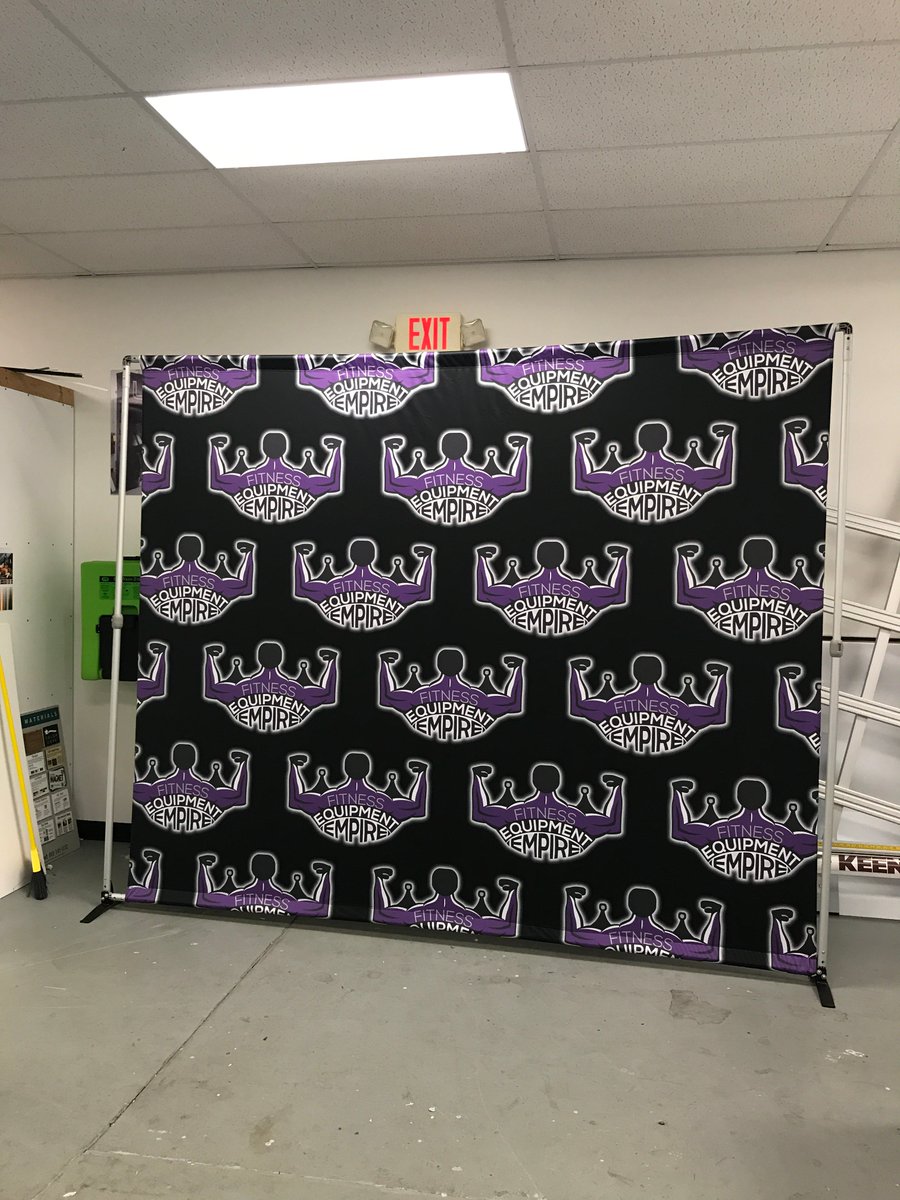 FASTSIGNS_566's tweet image. We just got this awesome step and repeat banner in for Fitness Equipment Empire! #stepandrepeatbanner #fastsignspottstown