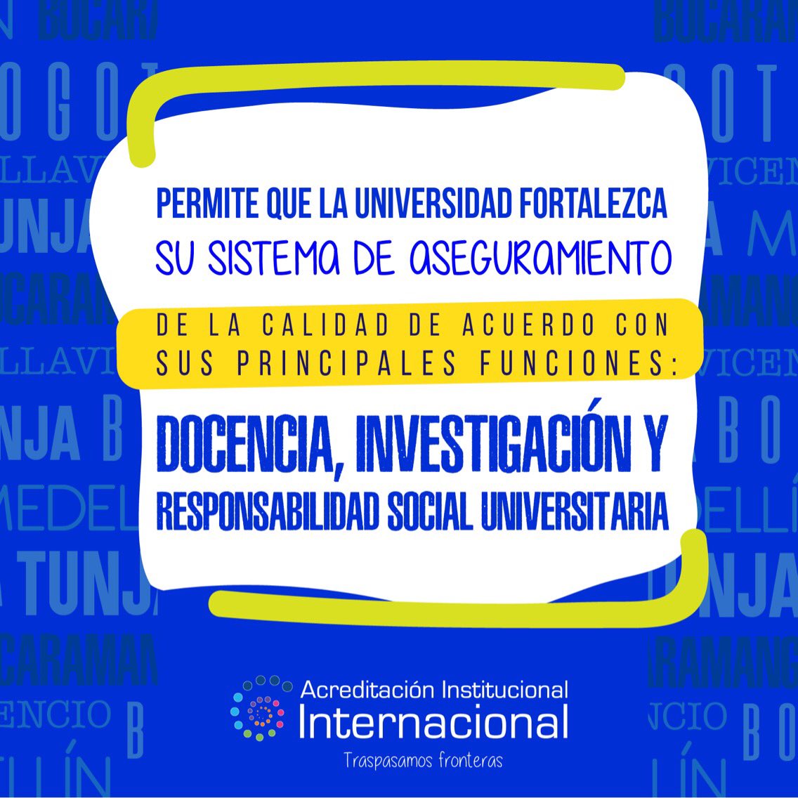 santotobogota's tweet photo. Permite que la universidad fortalezca su sistema de aseguramiento, docencia, investigación y responsabilidad social universitaria. Nos preparamos para la visita de pares y aquí encontrarás toda la información sobre Acreditación Internacional.
#SomosLaGeneraciónDelCambio https://t.co/BDoYBpzTgd