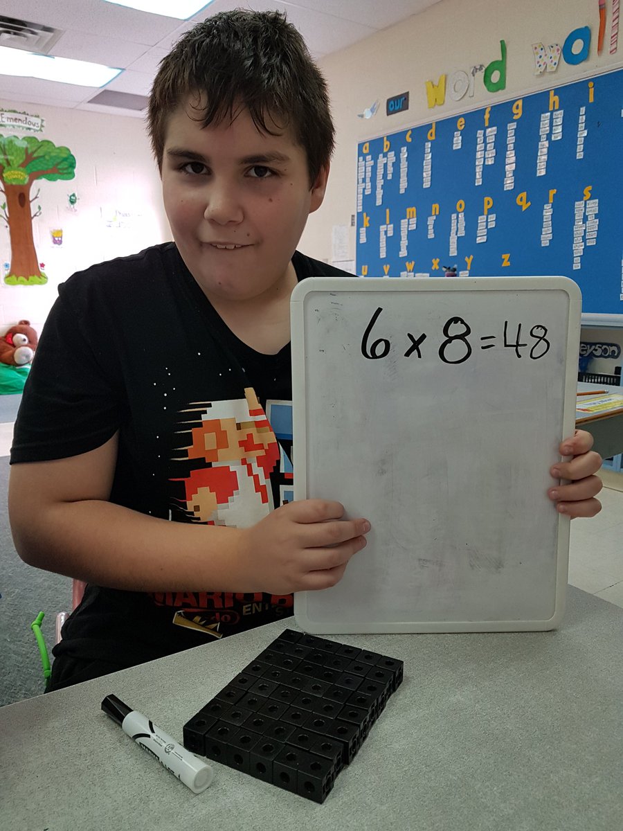 MsGreer4's tweet image. Learning about #multiplication today and this #sillyguy figured out arrays in no time! Hands-on learning for the win. Next lesson: BAKING ARRAYS!
 #learningforeveryone #ilovemyjob #everydaycounts 
@JCaseWB @WestBayfieldES @SCDSB_SE @SCDSB_Schools @AutismONT