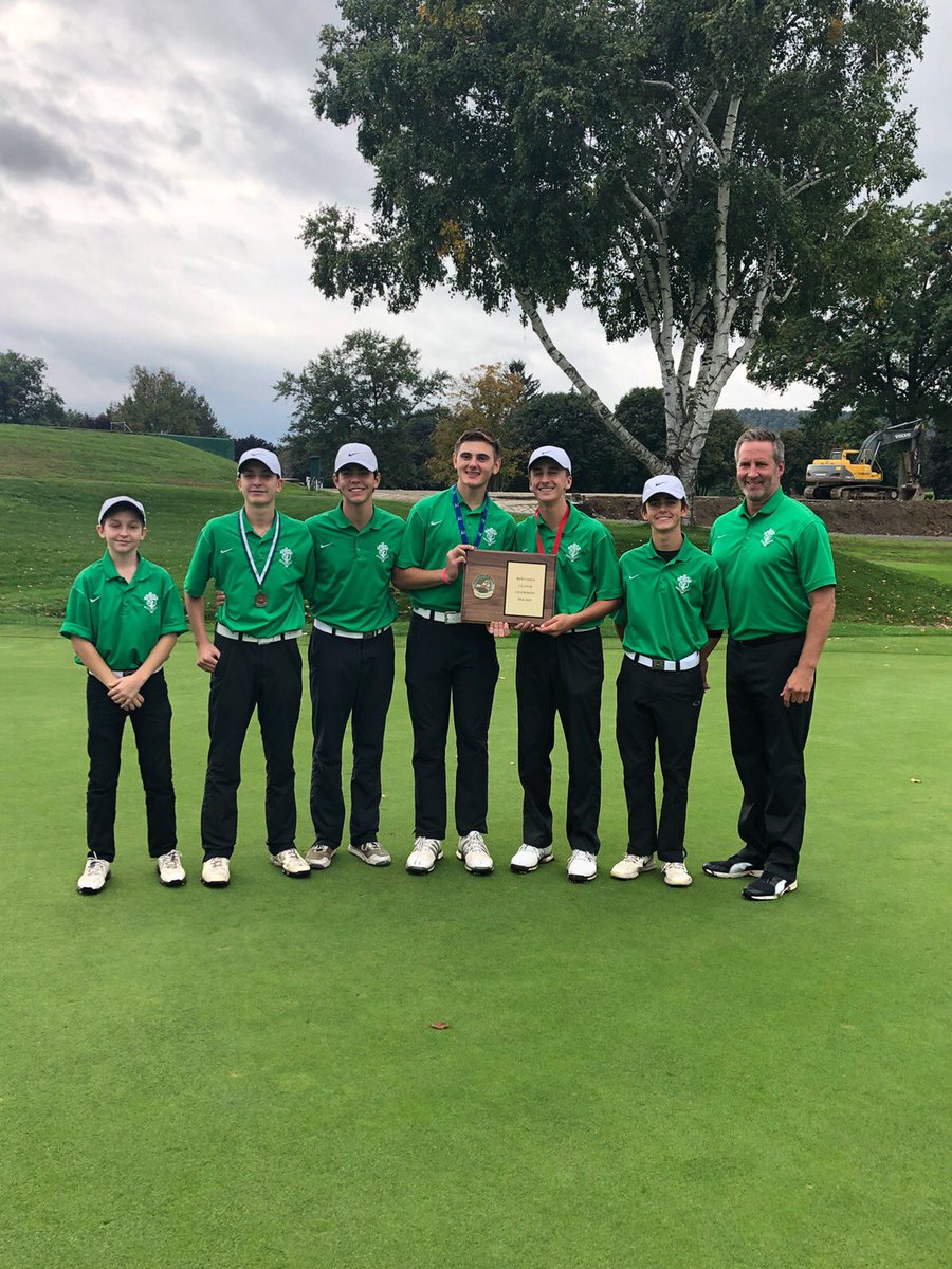 SCCPrincipal's tweet photo. Congrats to the Section IV champs!!! Way to SCC golf! Go Saints https://t.co/aukSiu2eFe