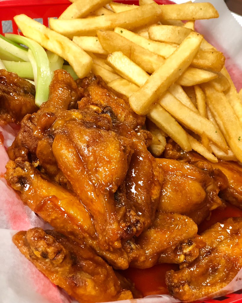 Feeling under the weather today? No worries, we have a pound of wings for only $5 all day! 🍗😋 #SeeYouAtNewbys
