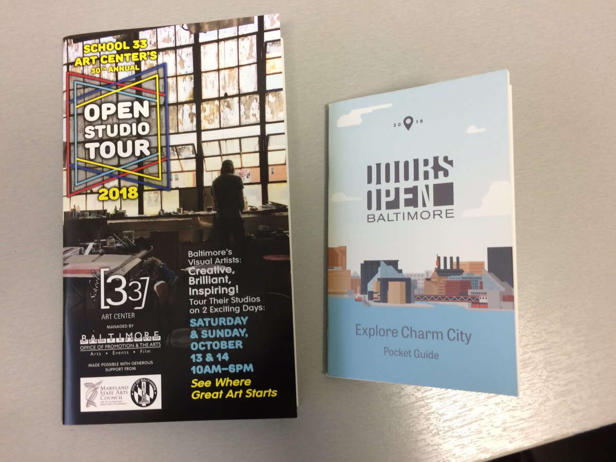 baltogreenmap's tweet photo. Two weekends worth of proof that #printmedia is alive &amp; kicking, not "SO 20th century!" @DoorsOpenBmore @BOPA OpenStudios. And it's why we still make print maps! curated and informative w/  @BaltimoreRecnParks https://t.co/VNpPpRyFTE