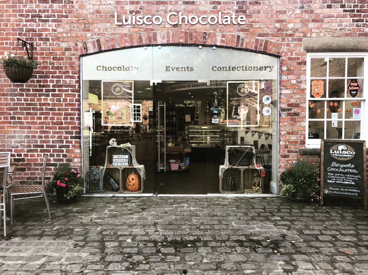 We’re getting into the Halloween spirit at Luisco Chocolate ready for a fun filled half term. Don’t forget you can book onto one of our chocolate lolly decorating classes as part of Haigh Woodland Parks Halloween Family Festival.