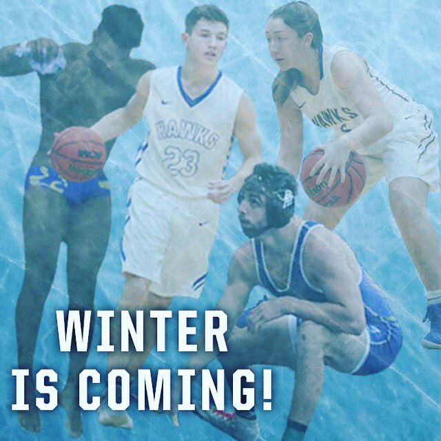 RWU_Athletics's tweet photo. Winter is coming! The Winter sports have finally arrived! Make sure to support our fellow Hawks as they take on their 2018 Winter Seasons! #gohawks @rwuwrastling @RWUHoops @RWU_SwimDive @RWUMensbball https://t.co/gtdrmC8p3V