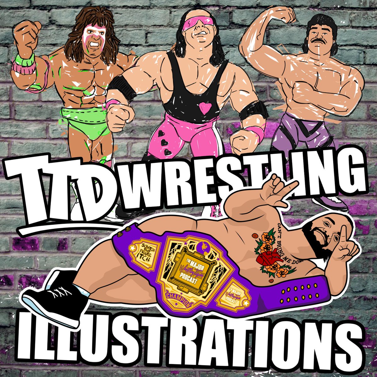 TTDWrestling's tweet photo. Digital illustrator open for commissions! 🔥You can see some of my work on here or Instagram (@TTDwrestling ). Profile pics? Custom wrestling figure illustrations? Tee designs? If you need something, DM or tag me and I'll let you know if I can help you out. Cheers! https://t.co/F0bJZfxu8s
