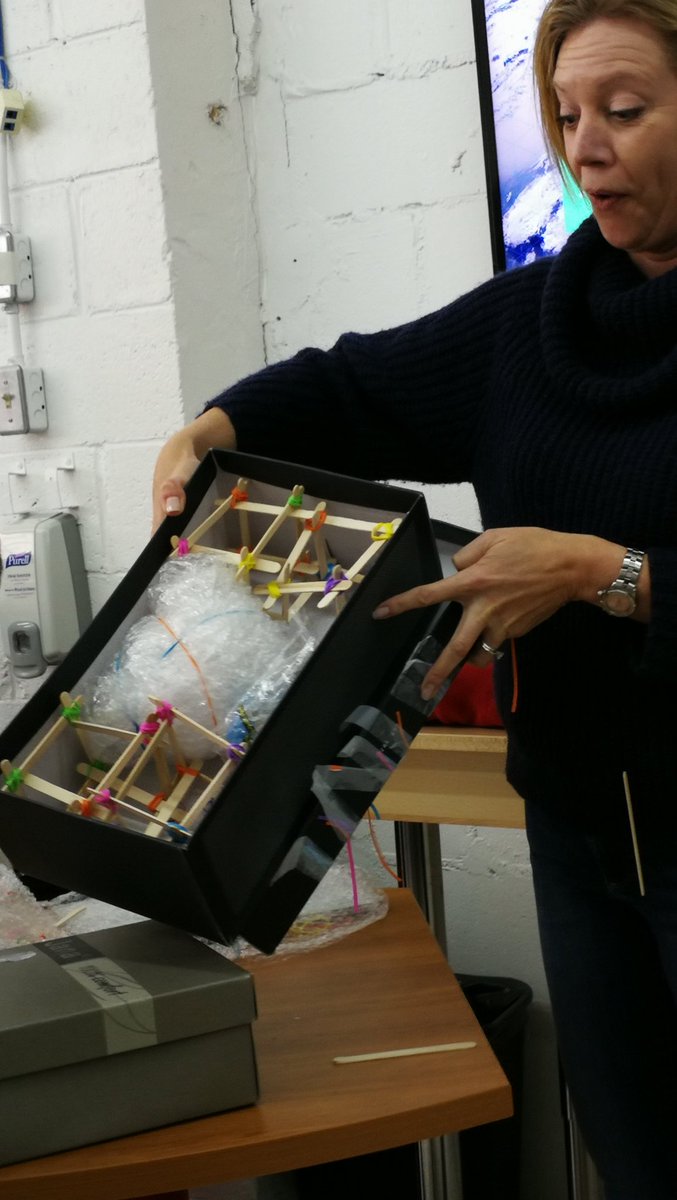 mabelhood's tweet image. We did a #teambuilding egg drop in the Mabelhood today. How's your Monday going? #funworkplace