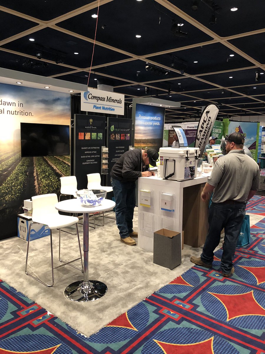 macarrillo13's tweet photo. Second day for @CompassCrops at 2018 #CAPCAconference! Please visit us at booth 702! #micronutrient https://t.co/eucF7vsw55