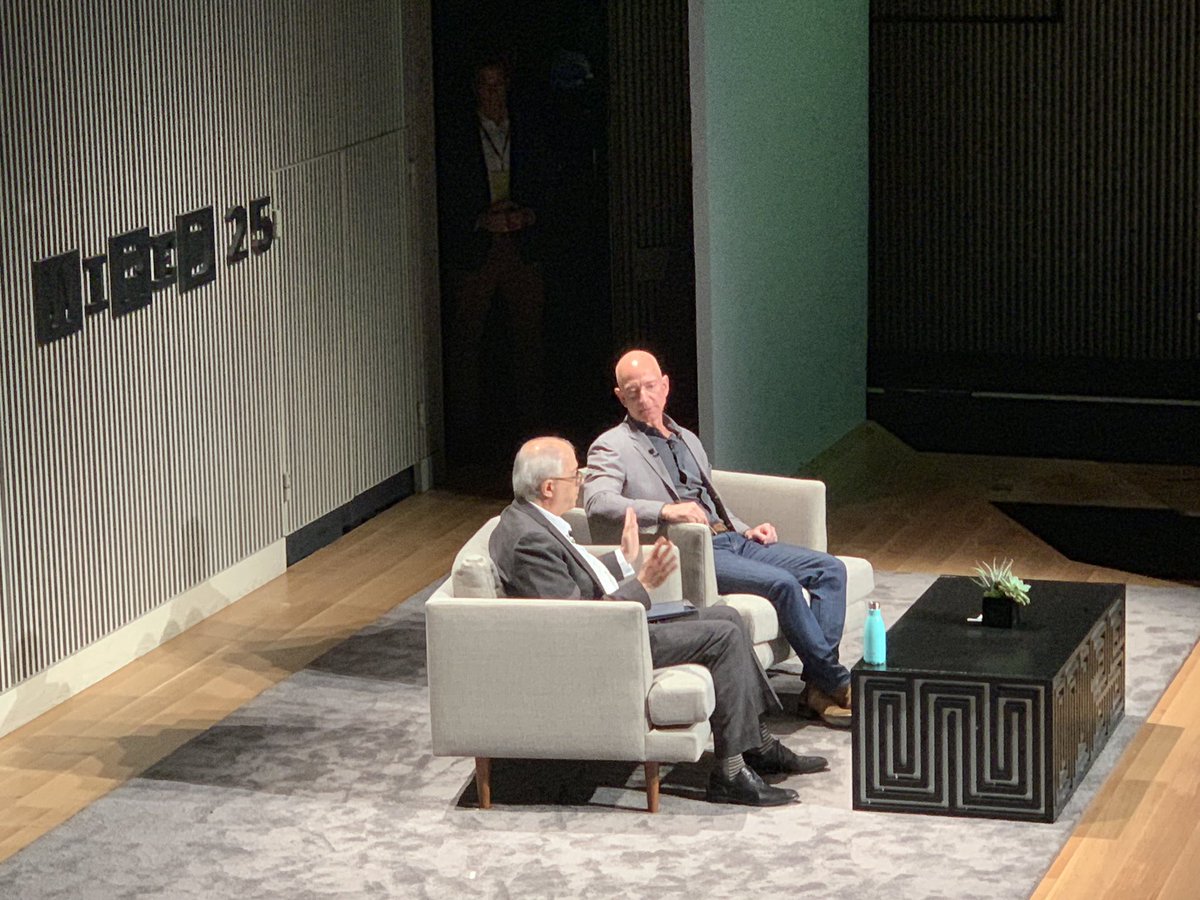 rosswarren's tweet photo. @JeffBezos giving a fascinating talk about #BlueOrigin and the future of Space Travel at the #Wired25 Summit in #SanFrancisco @WIRED https://t.co/SE918wcRdV